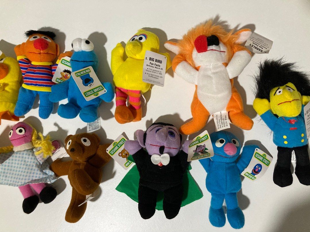Mini sesame streets stuff plush toys
