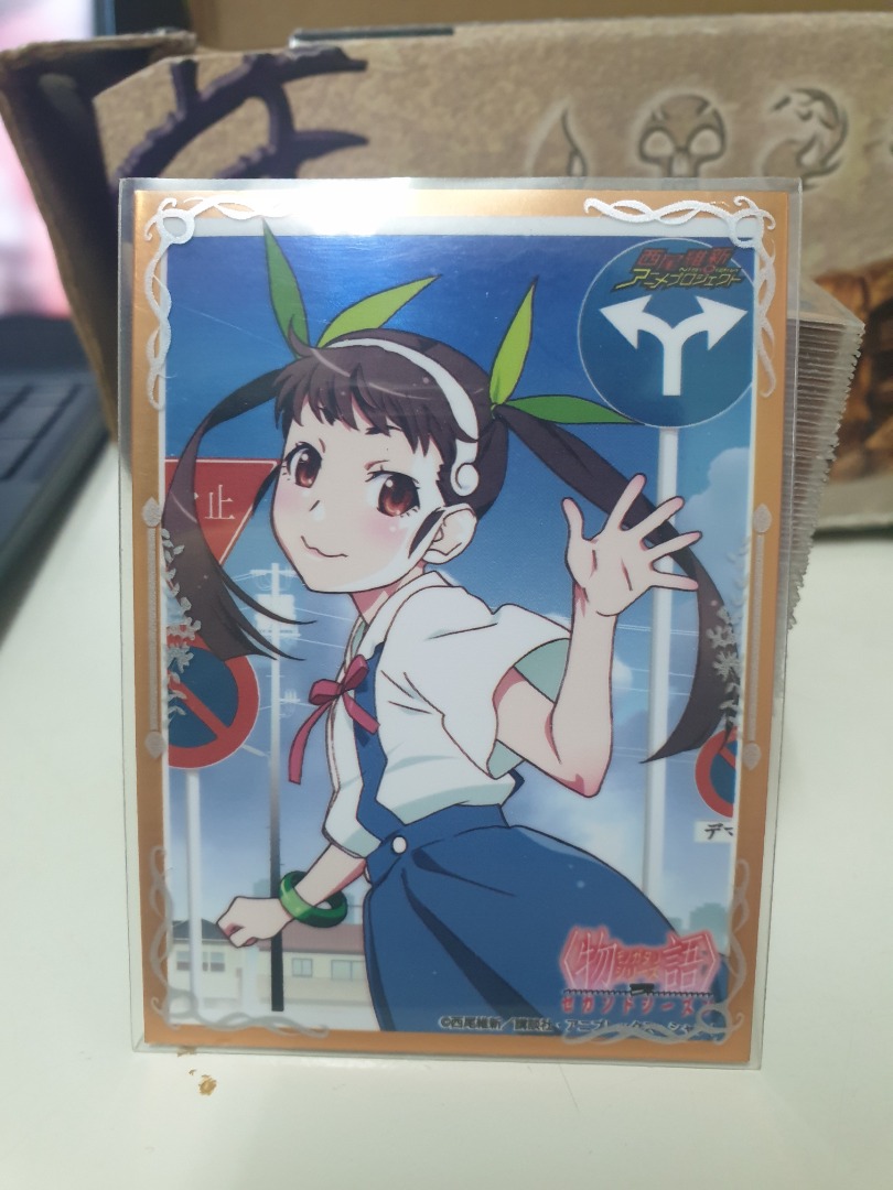 Monogatari Series Card sleeves plus External sleeves 120pieces, Hobbies &  Toys, Toys & Games on Carousell