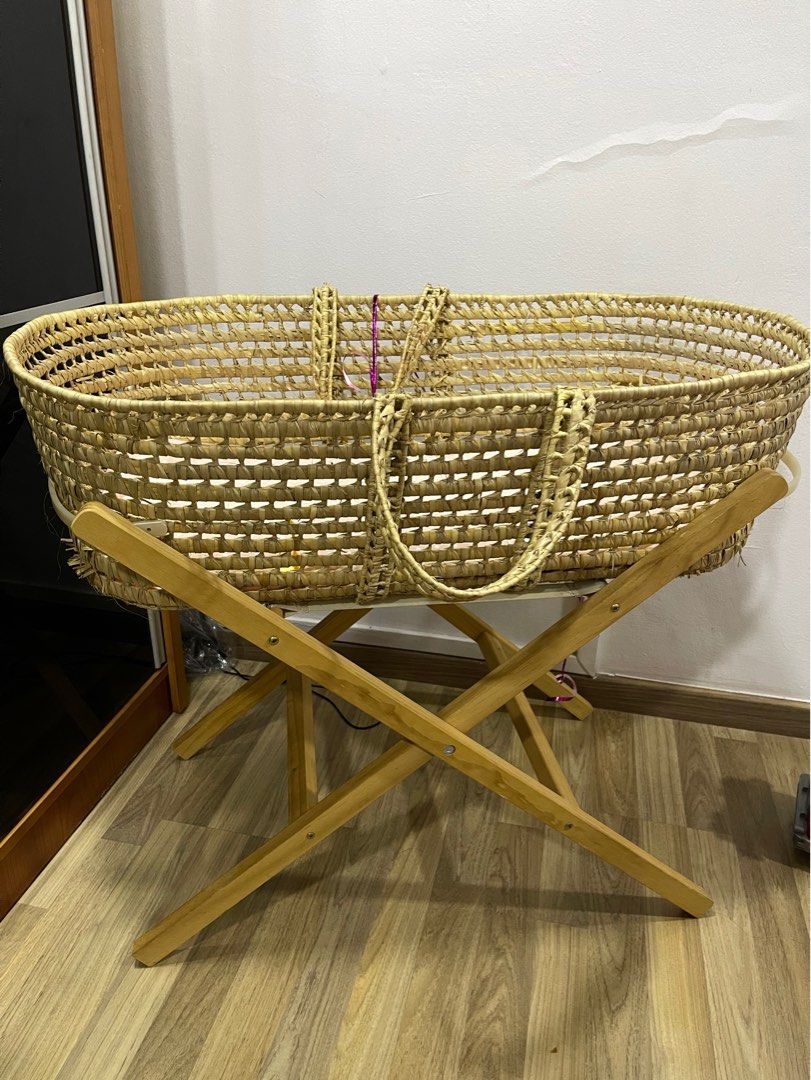 Moses Basket with Stand, Babies & Kids, Baby Nursery & Kids Furniture