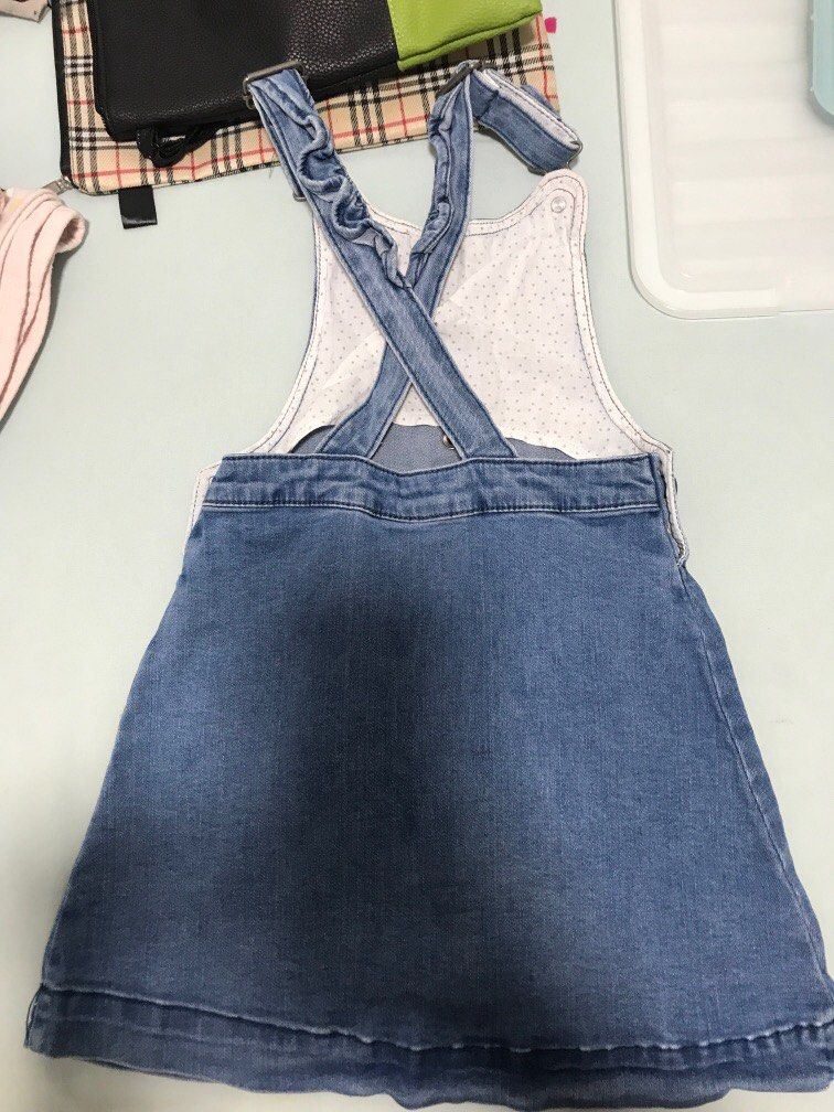Denim deals skirt romper