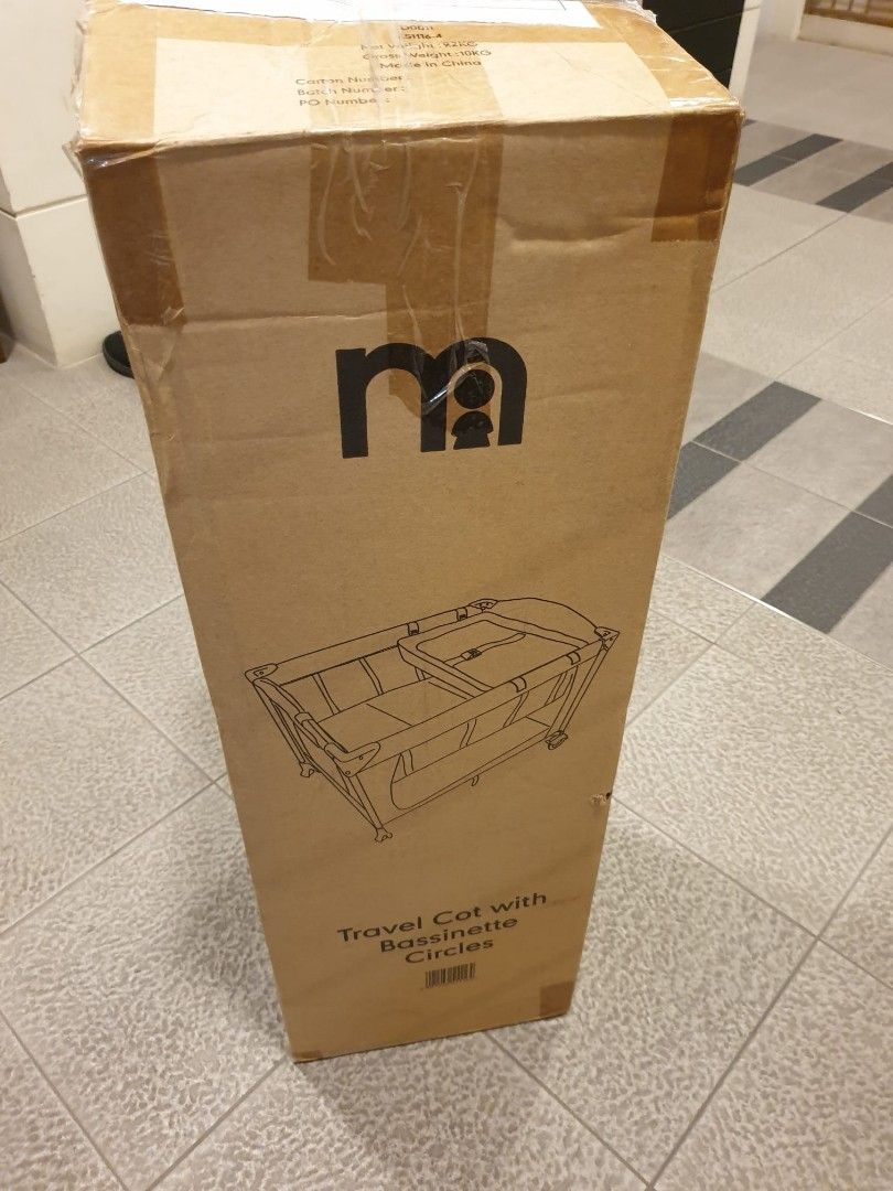 Mothercare Travel Cot with Circles, Babies & Kids, Baby