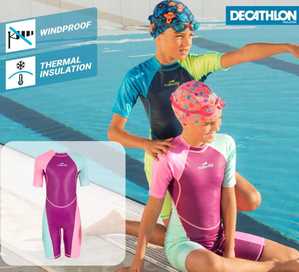 NABAIJI by Decathlon Thermal Kloupi Solid Boys Swimsuit - Buy
