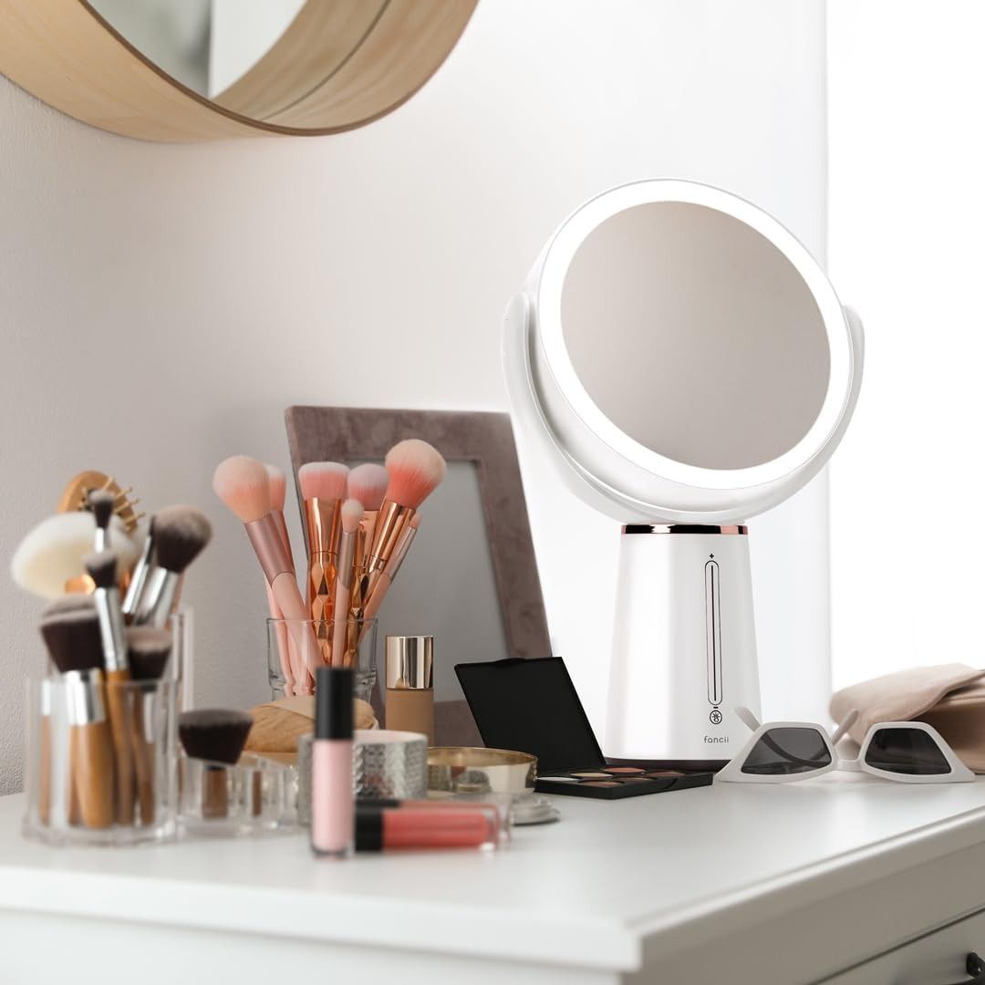 New Arrival! ???? Fancii LED Lighted Magnifying Makeup Mirror with Double-Sided  1x/ 10x Magnification, Rechargeable and Adjustable Brightness, Large  Tabletop Vanity Mirror (Nova), Furniture  Home Living, Home Decor, Mirrors  on Carousell