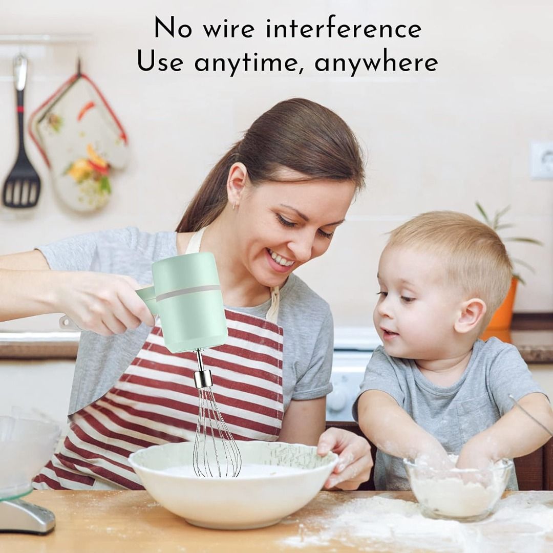 New Arrival Hand Mixer Electric Whisk Wireless Portable Hand
