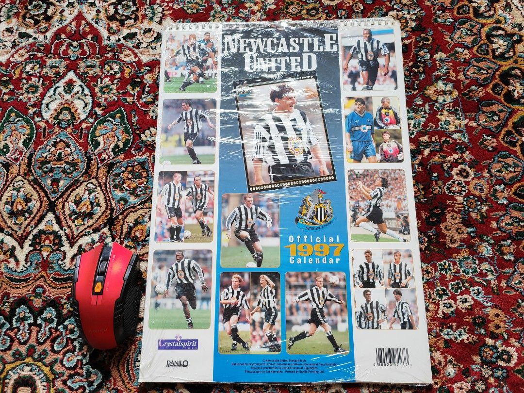 Newcastle United Poster Calender 1997 Sports Equipment Other Sports