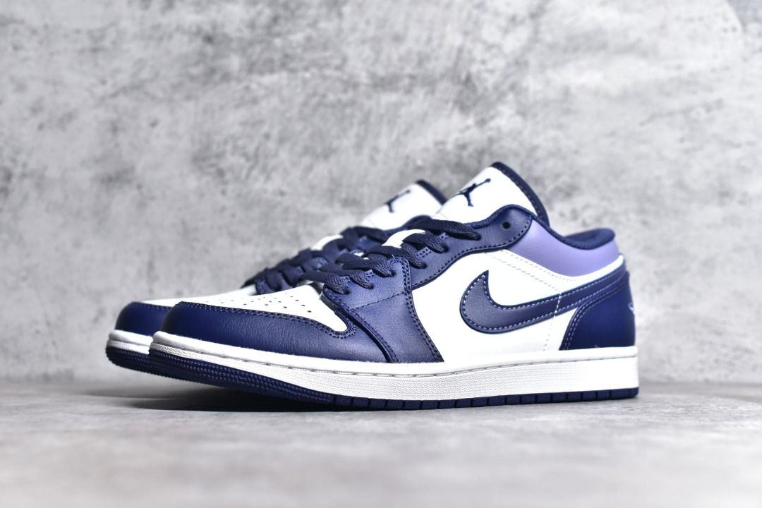 NIKE Air jordan 1 low Purple blue shoes Women s Fashion Footwear