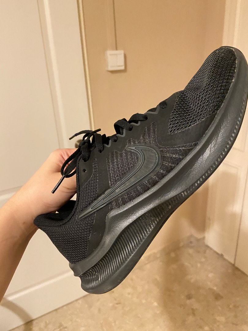 Nike Running Shoes Full Black, Women's Fashion, Footwear, Sneakers on