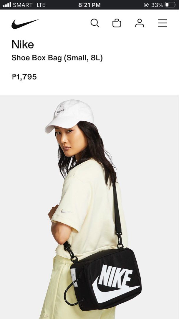 Nike shoe box hat top