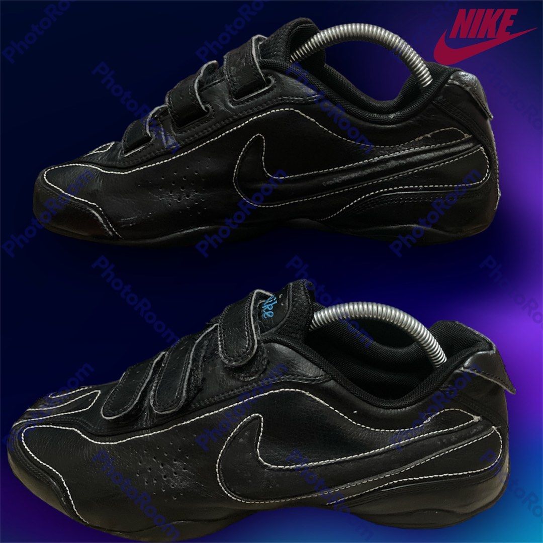 Black nike velcro trainers hot sale