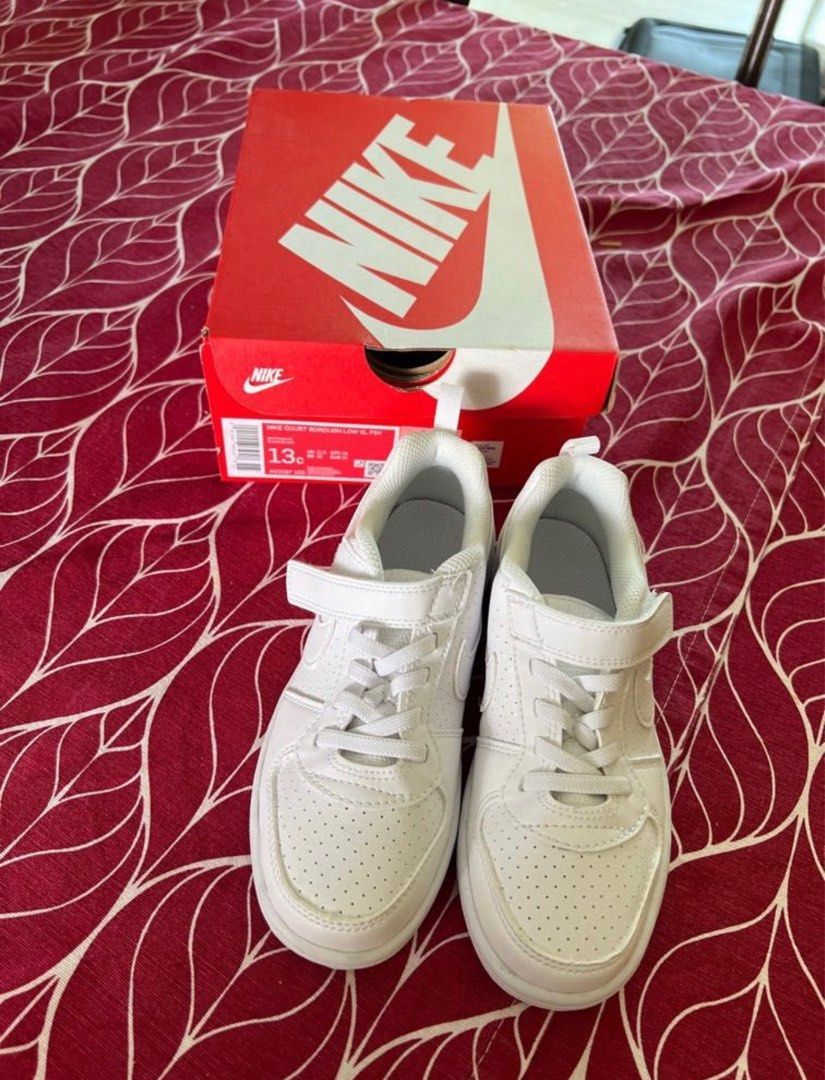 Nike white shoes, Babies & Kids, Babies & Kids Fashion on Carousell