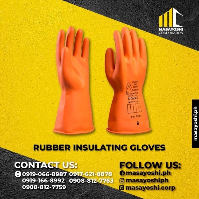 NOVAX® Rubber Insulating Gloves Class 00 Safety Gloves Hand