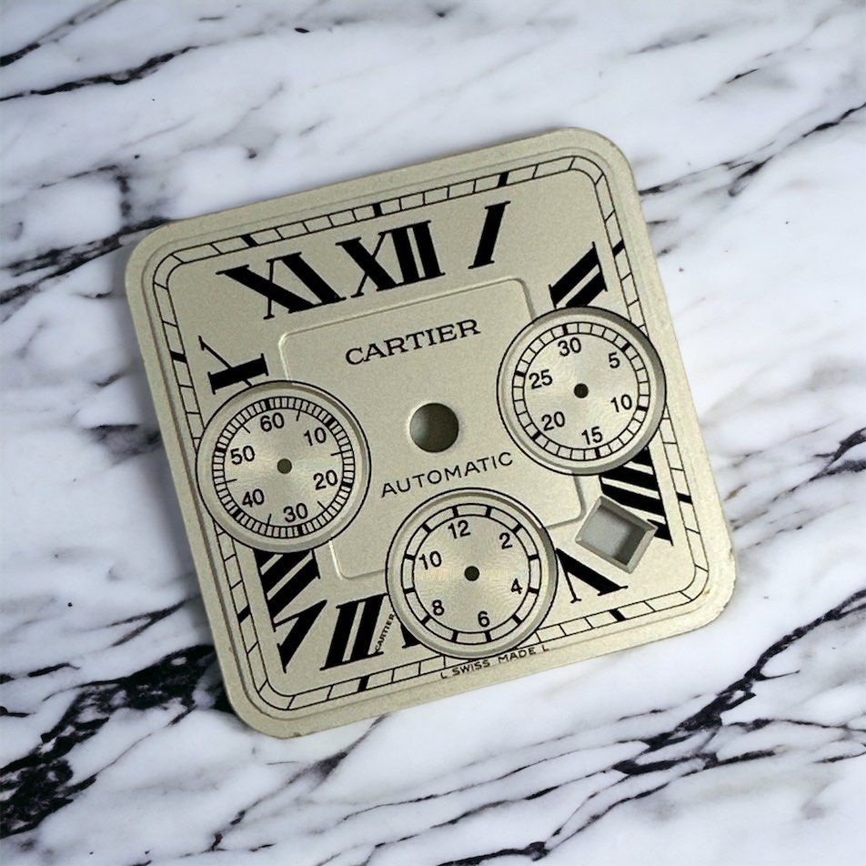 Original Cartier Santos 100 XL Chrono W20090X8 Silver Roman Dial Spare Part
