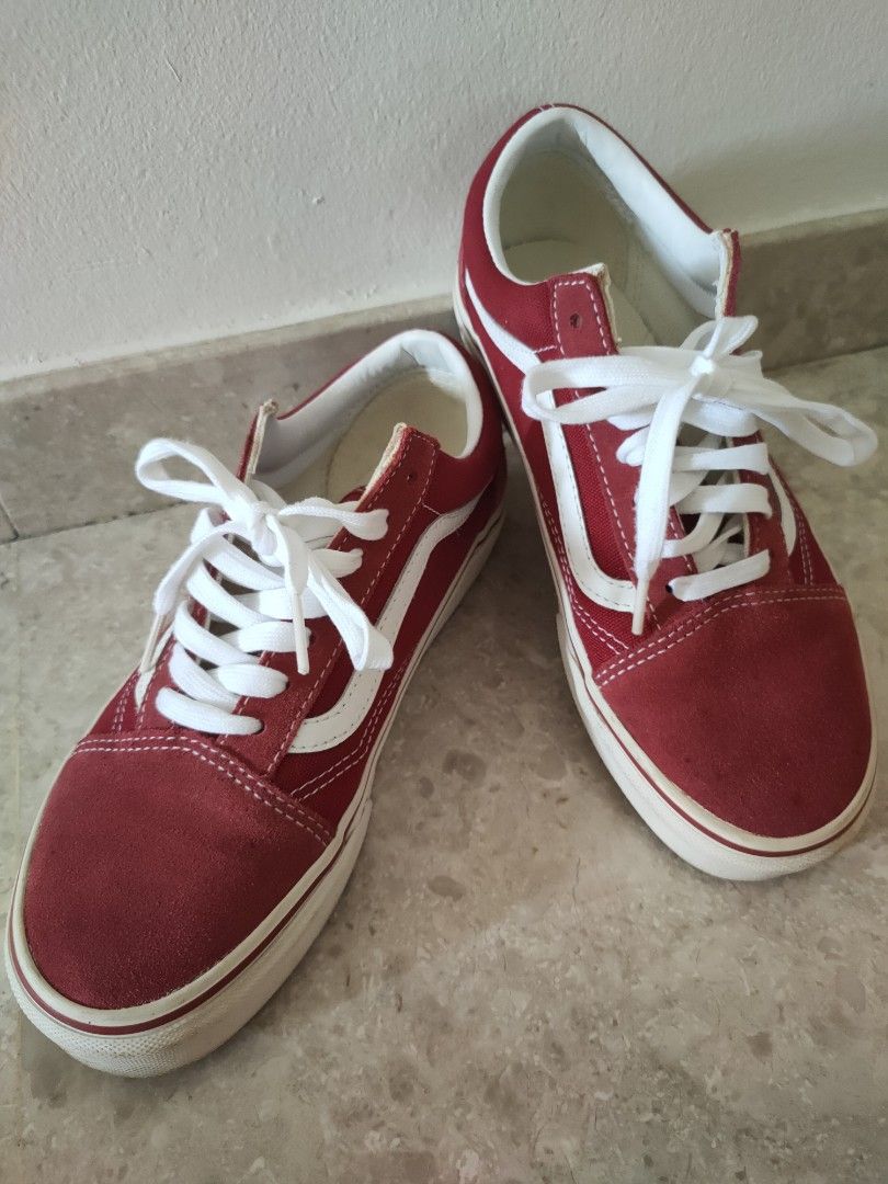 Vans old skool maroon original outlet