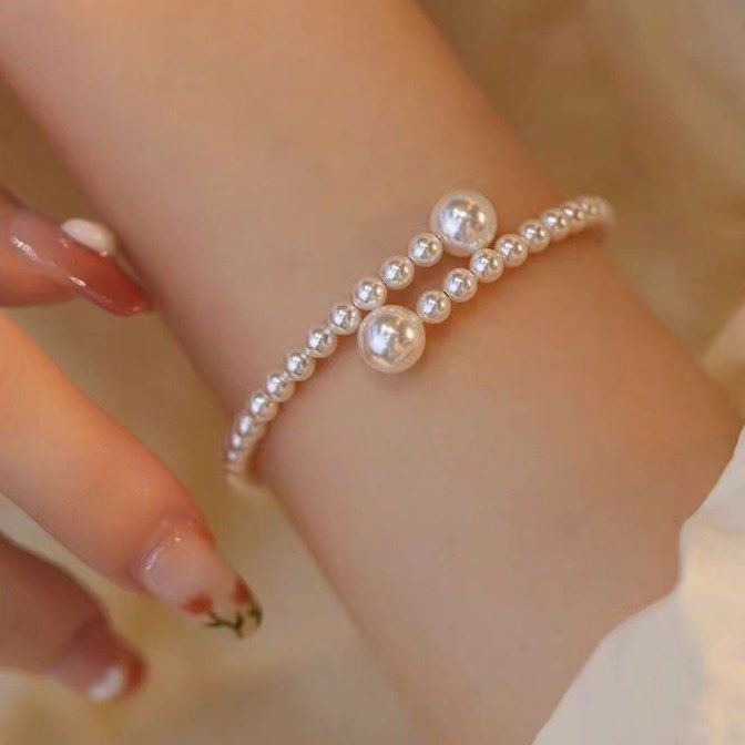 Pearl adjustable bracelet Women s Fashion Jewelry Organisers