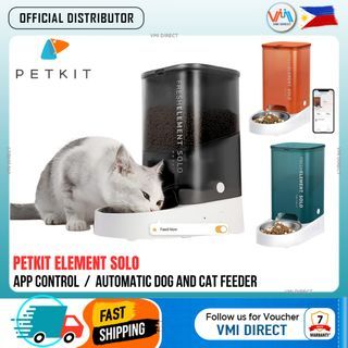 Petkit Fresh Element Solo Automatic Dog Cat Feeder APP Control Automatic Pet Food Dispenser For Dogs And Cats Dual Power Supply Washable and Detachable Supports Multiple Food Types Small Animal Pet Bowl Pet Feeder Food dispenser- VMI Direct