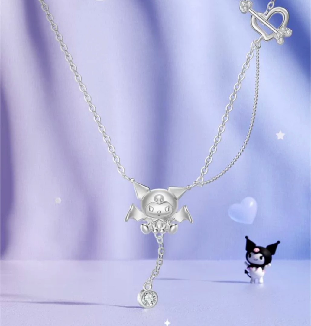 Buy Sanrio Kuromi Secret MeloKuro Scalloped Heart Necklace at ARTBOX