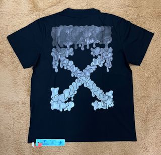 OFF-WHITE Spray Marker T-shirt Black Blue Men's - SS21 - US