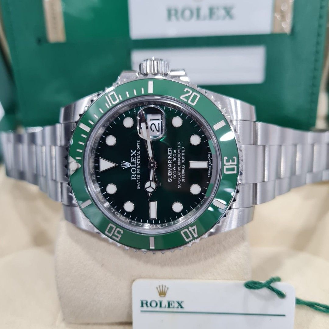 Rolex Submariner 40mm 116610 Rolex Green Oyster Hulk