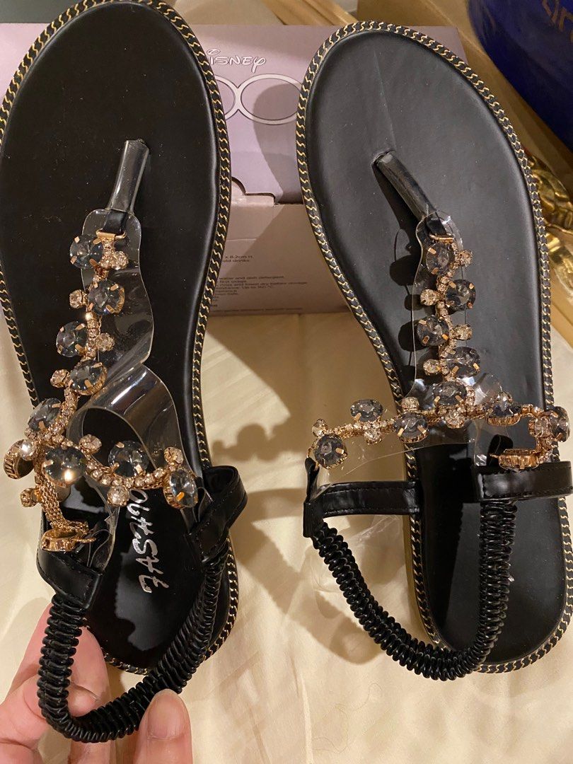 Cute open toe deals flats