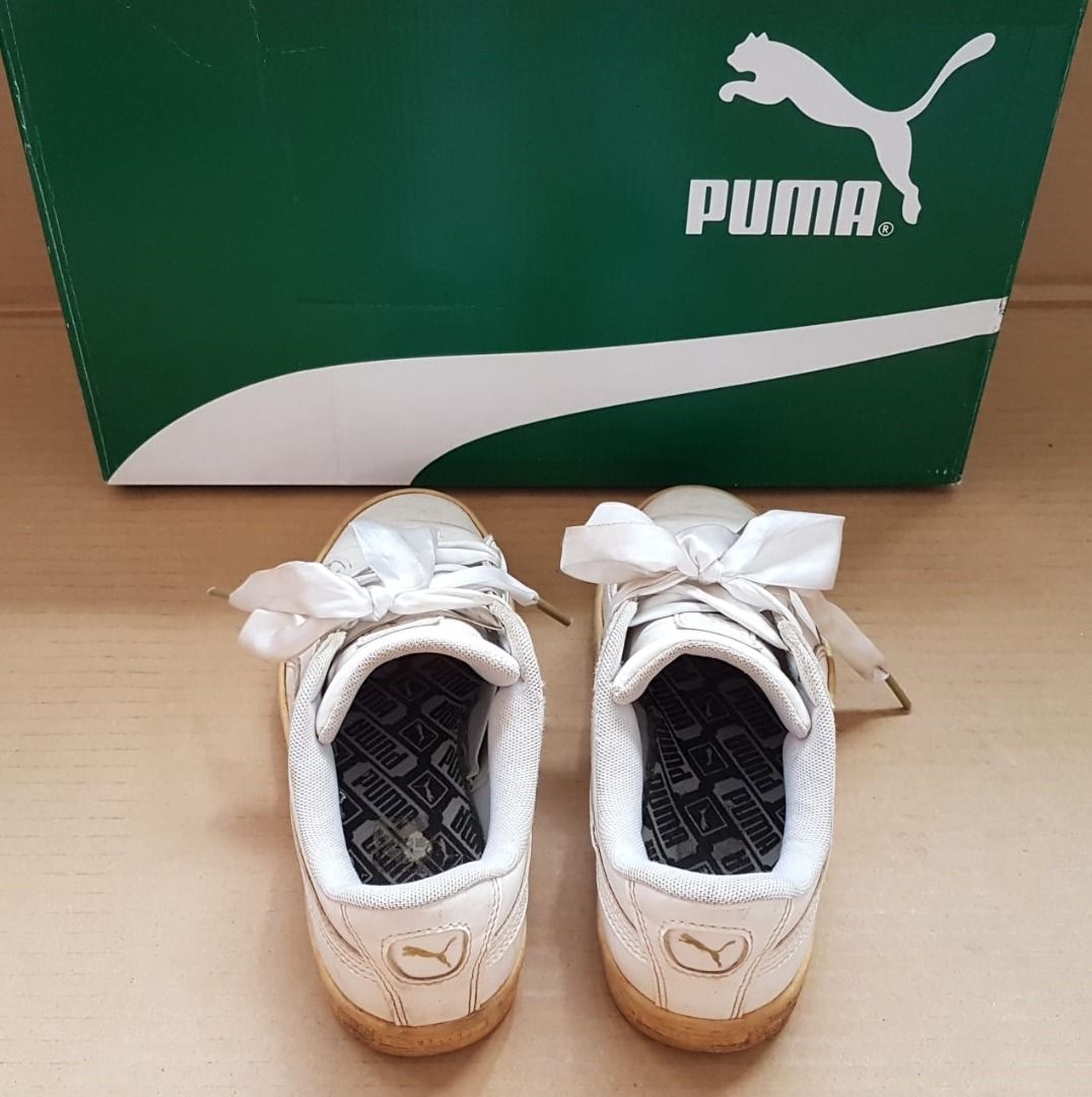 Puma basket heart shoe on sale laces
