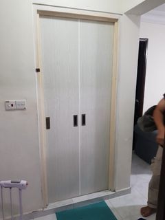 PVC laminated bifold toilet door