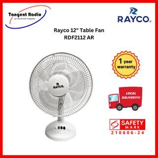 Rayco 12" Table Fan RDF2112 AR
