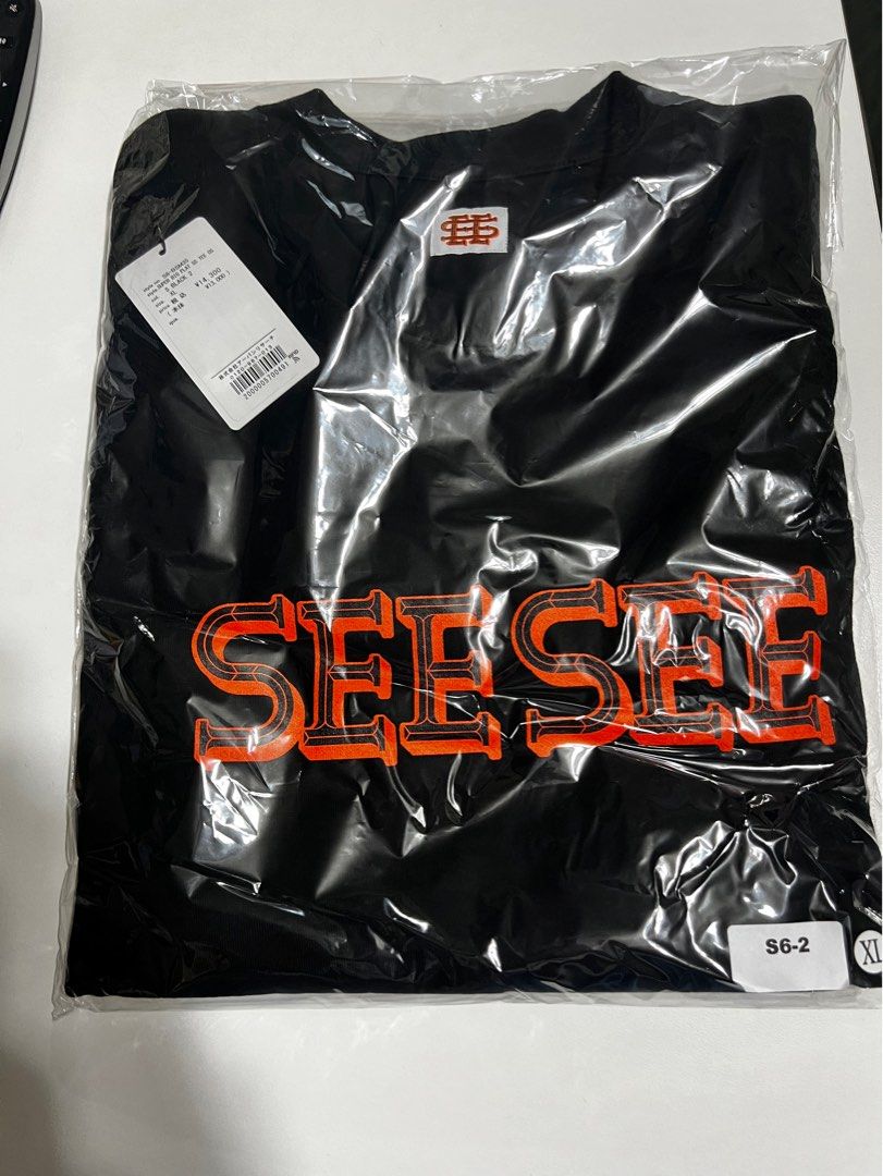 S6 SEE SEE SUPER BIG FLAT SS TEE DRAWSTRINGS XL, 男裝, 上身及套裝