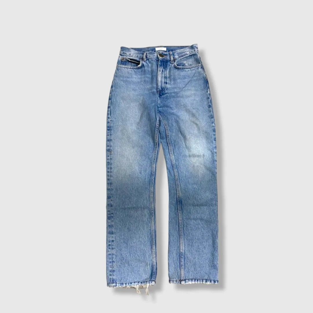 SANDRO PARIS BLUE JEANS LONG PANTS, Fesyen Wanita, Pakaian Wanita