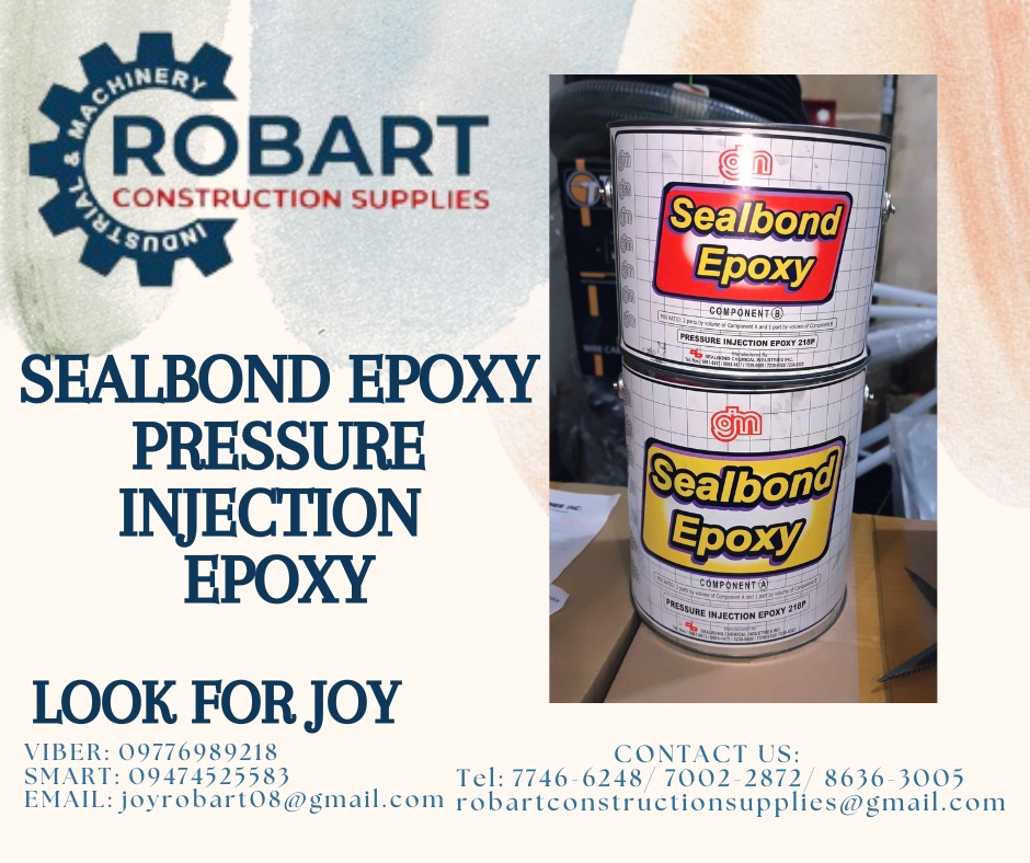 SEALBOND EPOXY PRESSURE INJECTION EPOXY, Commercial & Industrial, Construction Tools & Equipment