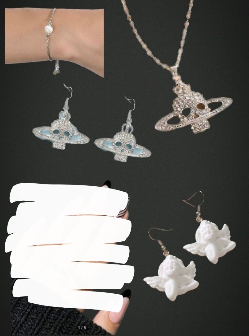 Vivienne westwood earrings and bracelet shop set