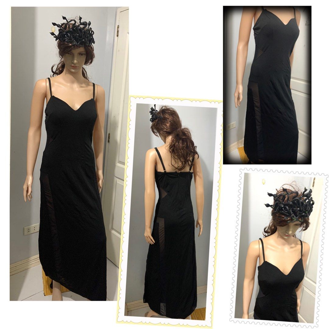 black lace tea length dress Vintage Black Lace Long Sash A-line Short Casual Bridal Dress