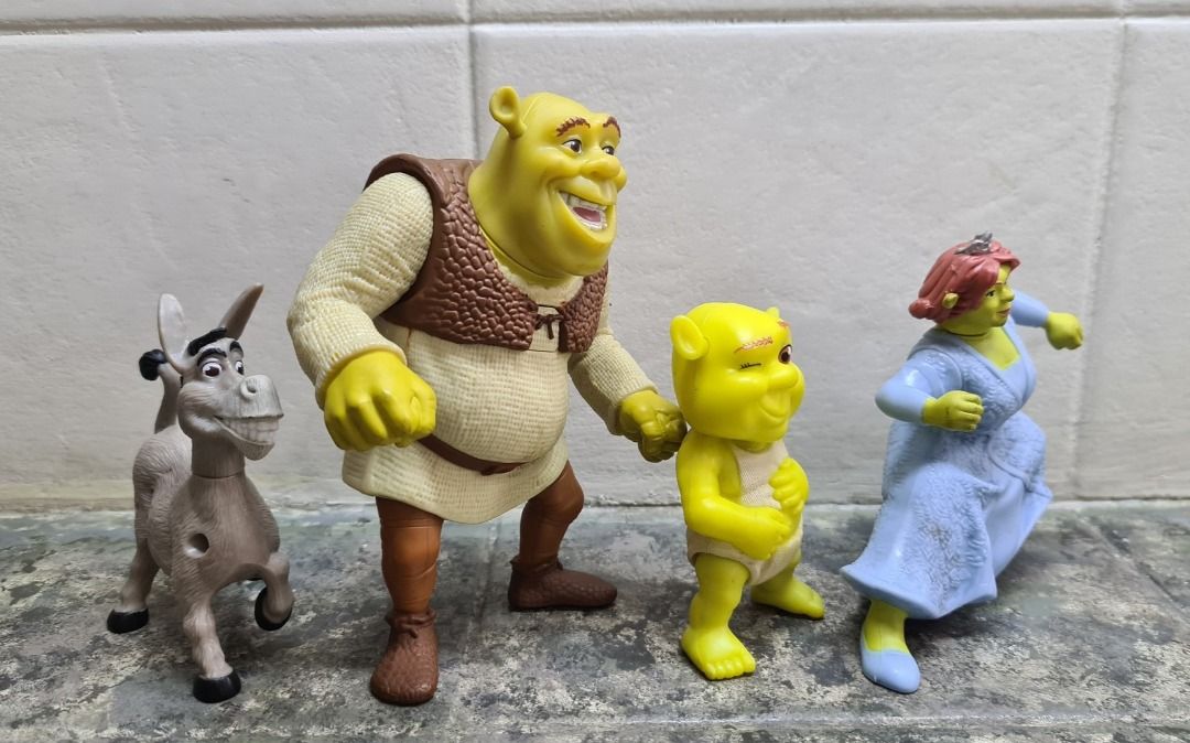 SHREK LOT (4) - McDonald's 2010 DreamWorks FOREVER AFTER Happy Meal Toy ...