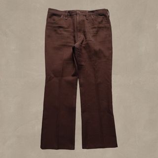 Size 38, Vintage Wrangler Brown Boot Cut Pleated Flared Cowboy Pants Trouser Slacks / Cowboy / Western