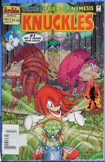 Sonic the hedgehog's Friendly Nemesis Knuckles comics collection