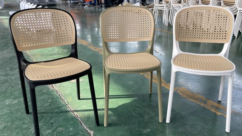STACKABLE RATTAN PP PLASTIC CHAIR FORRESTAURANT CAFE DIRECT IMPORTER (Category: Chairs) located in San Juan City. Submitted by modliving (Listing ID 1261780764, Image 1). Description: RATTAN PLASTIC CHAIR Color: Black, white, GREY PP Plastic seat FOR INDOOR AND OUTDOOR suitable for fine dining restaurant, cafes, coffee shop, lounge, Millktea shop We have the widest selection of Chairs and tables with stock on hand. BUY DIRECT FROM IMPORTER / WHOL