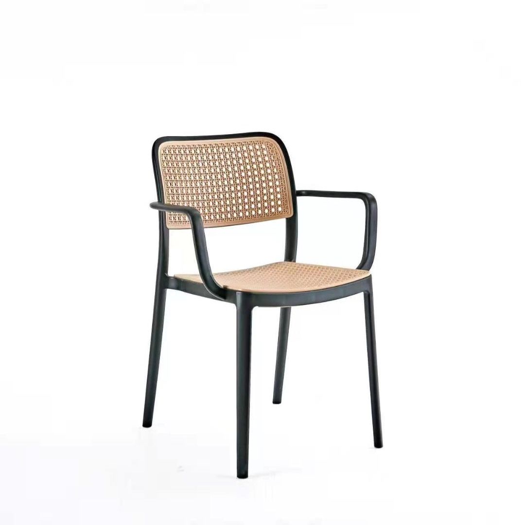STACKABLE RATTAN PP PLASTIC CHAIR FORRESTAURANT CAFE DIRECT IMPORTER (Category: Chairs) located in San Juan City. Submitted by modliving (Listing ID 1261780764, Image 3). Description: RATTAN PLASTIC CHAIR Color: Black, white, GREY PP Plastic seat FOR INDOOR AND OUTDOOR suitable for fine dining restaurant, cafes, coffee shop, lounge, Millktea shop We have the widest selection of Chairs and tables with stock on hand. BUY DIRECT FROM IMPORTER / WHOL
