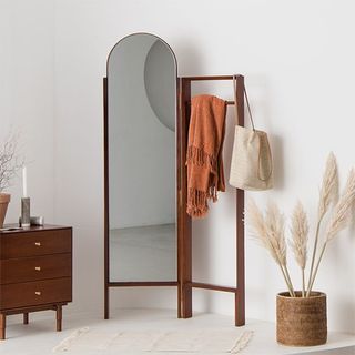 Standing Mirror and Clothing Rack