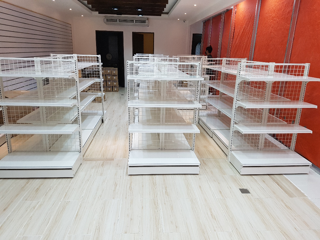 Steel rack boltless type heavy duty grocery racks or supermarket ...