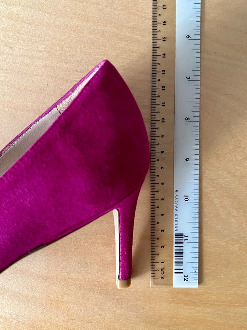 Stuart Weitzman Fuschia Pink Suede Pumps EU 37.5 Luxury Sneakers