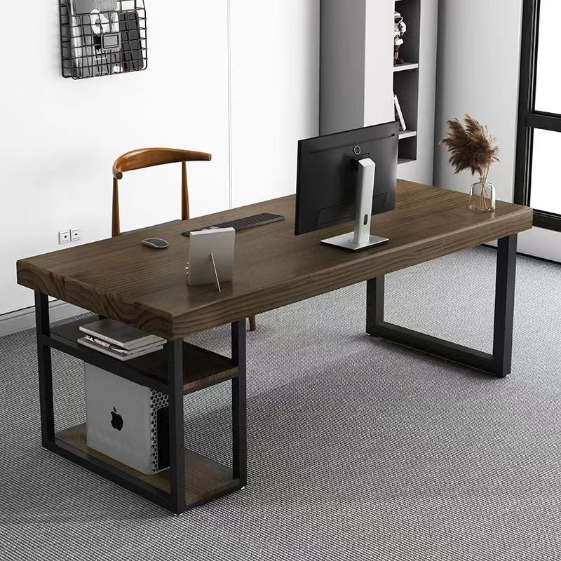 Study Table Computer Desk *30mm Pine solid wood table TOP*Office Table ...