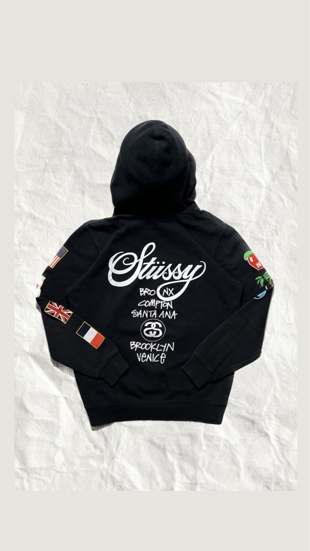 Hoodie shop stussy flag