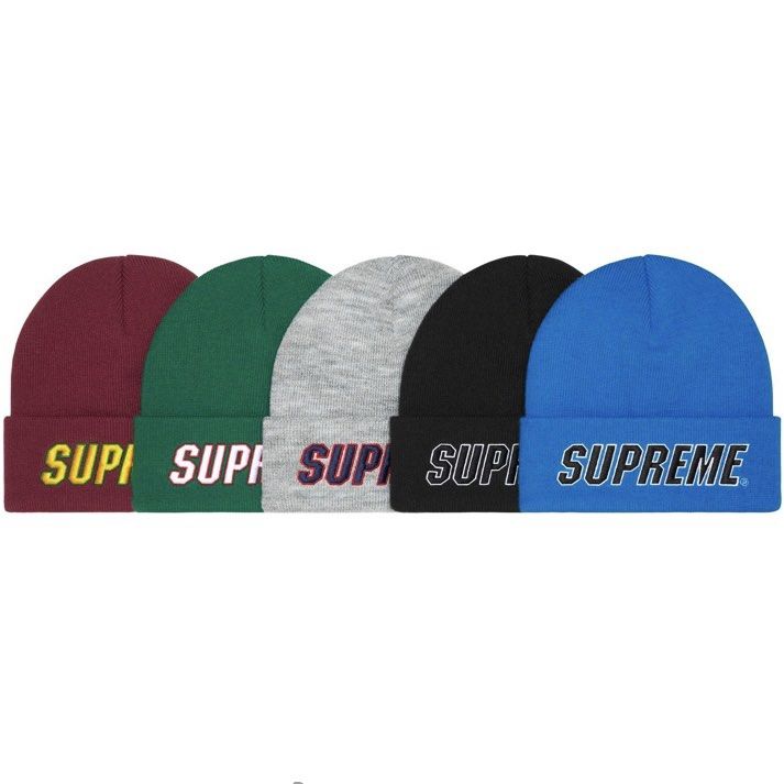 Supreme New Era Box Logo Beanie (fw22) in Blue for Men