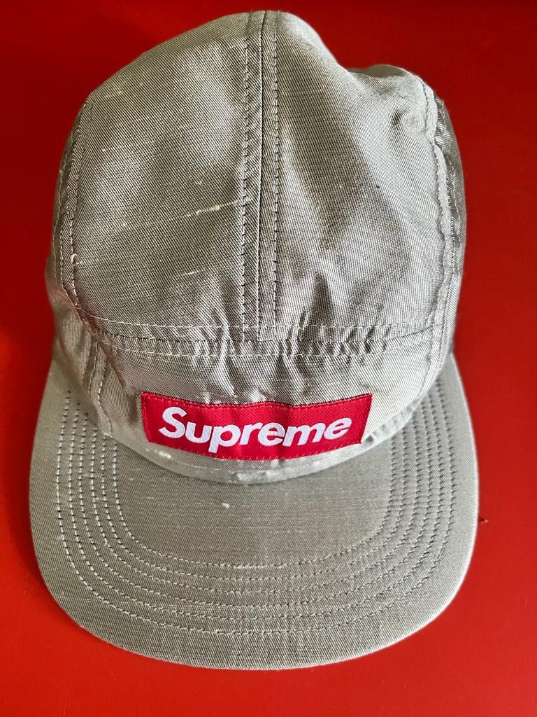 Supreme raw silk camp cap clearance