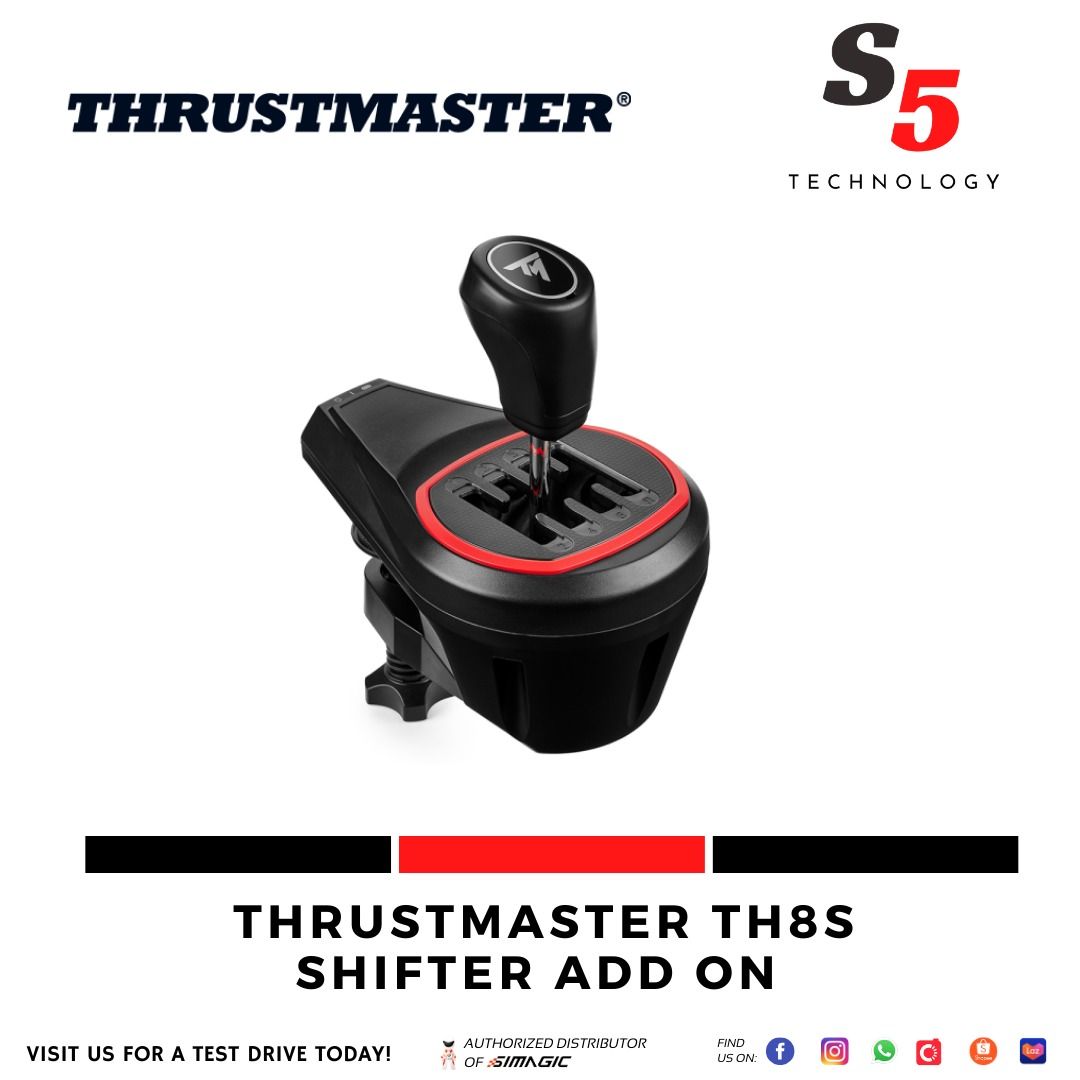 Thrustmaster TH8S SHIFTER ADD-ON / Simracing / sim racing / eracing /  simulator / driving simulator / racing shifter, Video Gaming, Video Game  Consoles, Others on Carousell