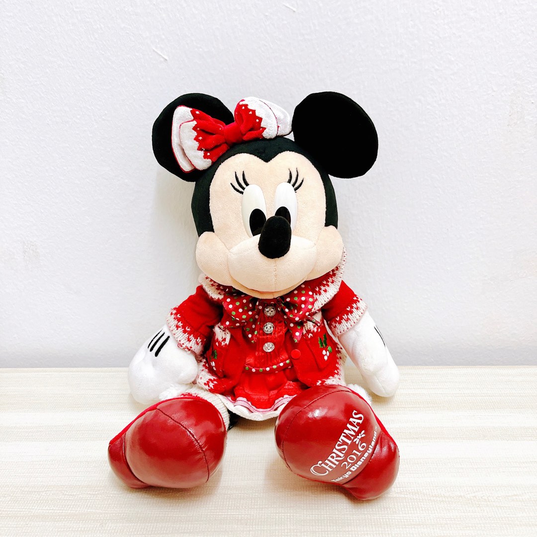 Tokyo Resort Disney Mickey Mouse Christmas 2016 Minnie Big Plush