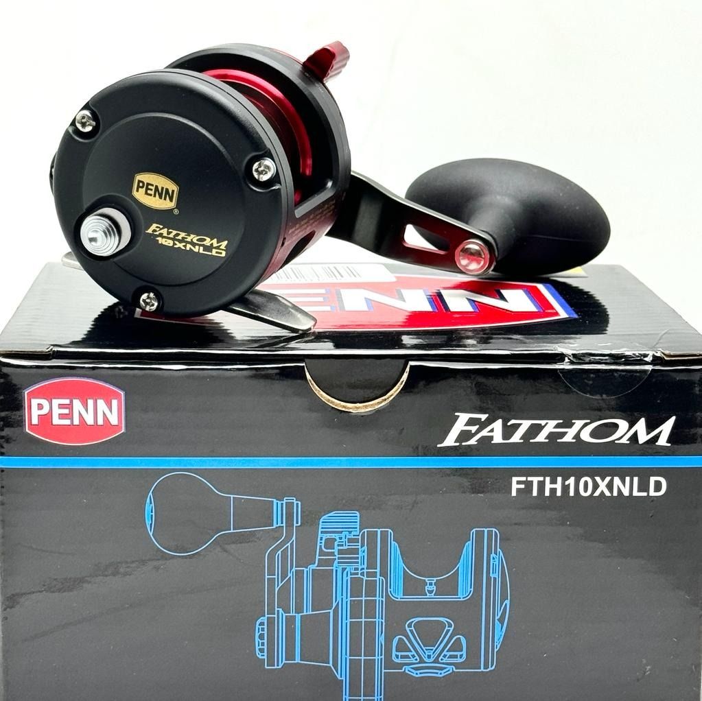 TP-PENN Fishing Fathom Lever Drag Conventional Fishing Reel, Black Gold,  10XN (FTH10XNLD), Men's Fashion, Activewear on Carousell