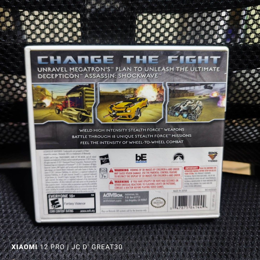 Transformers Dark of the Moon Stealth Force Edition 3DS Game, Video