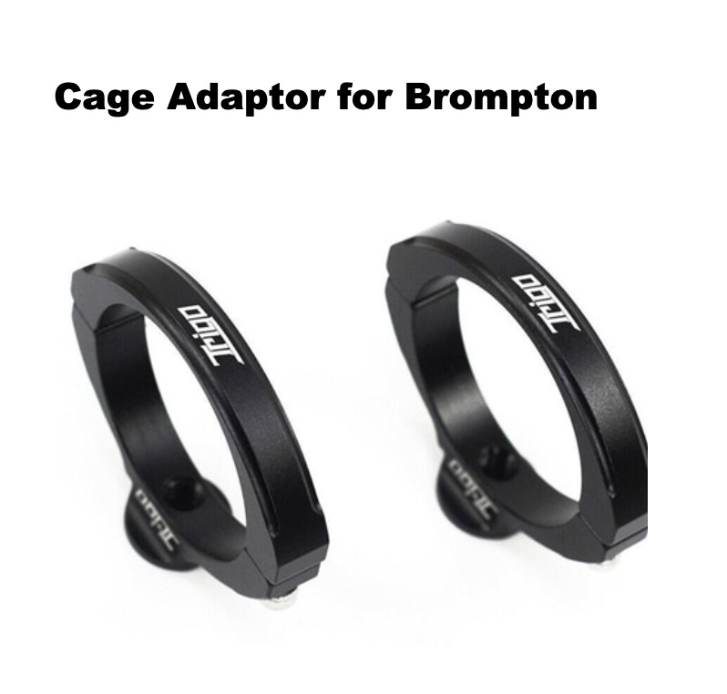 Support De Tige Pour Porte-bouteille Brompton | Adaptateur Plastique 35mm, Léger 23g | Compatible Vélos Pliants