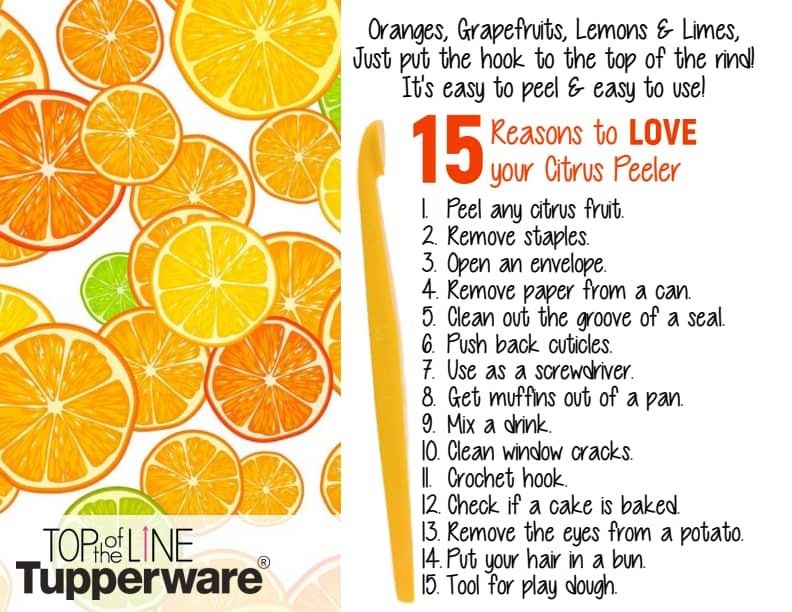 TUPPERWARE Citrus / Orange Peeler 