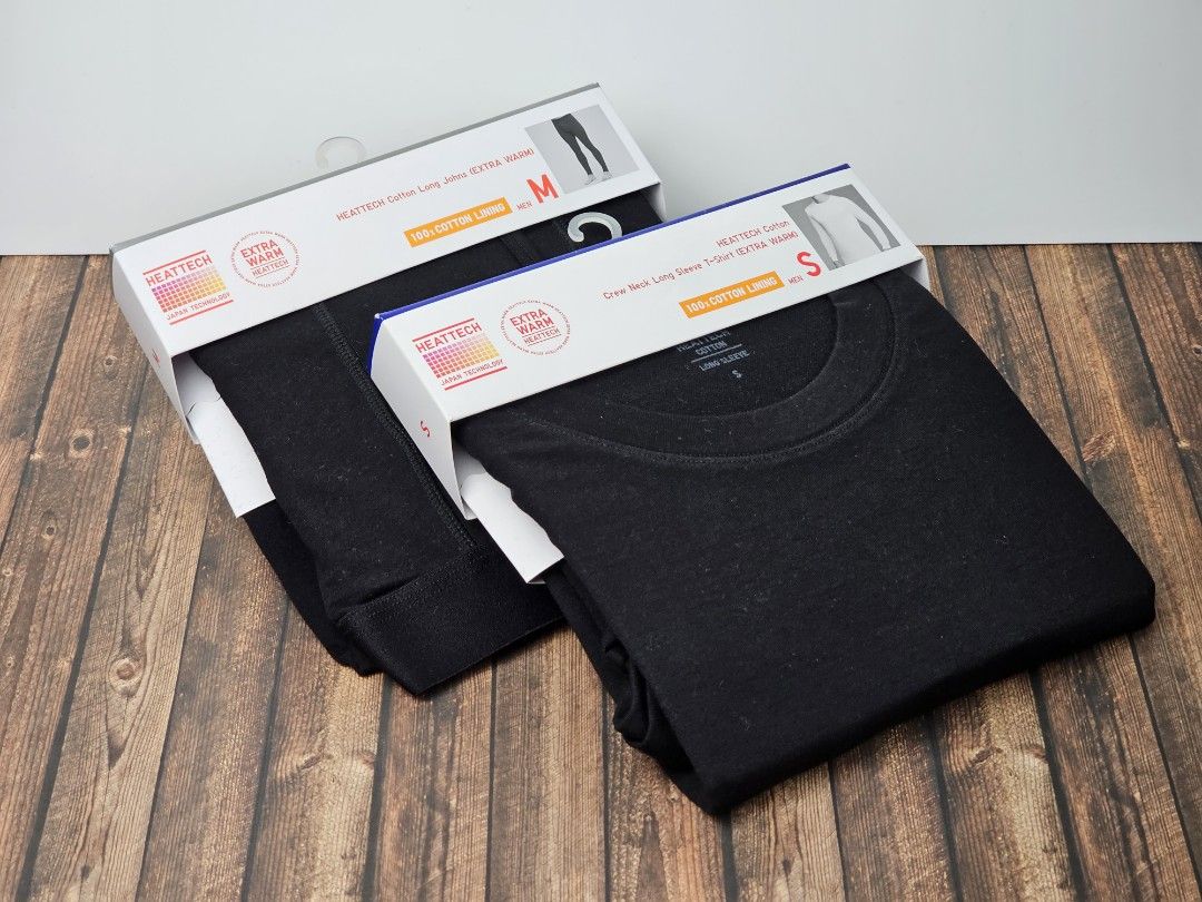 Uniqlo HeatTech EXTRA WARM inner base layer, Men's Fashion, Tops & Sets